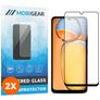 Mobigear Premium Xiaomi Redmi 13C Panzerglas Gehärtetes Glas Displayschutz - Hüllenfreundlich - Schwarz (2er Pack)