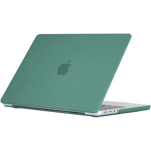 Mobigear Matte MacBook Pro 16 Zoll (2021-2026) Hardcase Hülle MacBook Case - Dunkelgrün - Model A2485 / A2780 / A2991 / A3186 / A3428 / A3429