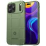 Mobigear Rugged Shield iPhone 17 Pro Max Hülle Flexibles TPU Backcover Stoßfest - Grün