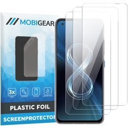 Mobigear ASUS Zenfone 8 Displayschutz Schutzfolie - Hüllenfreundlich (3er Pack)