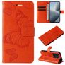 Mobigear Butterfly Xiaomi 14T Hülle Klapphülle Geldbörse - Orange
