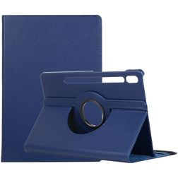 Mobigear DuoStand Samsung Galaxy Tab S9 Plus Hülle Drehbare Klapphülle - Blau