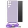 Mobilize Lanyard Gelly Samsung Galaxy S22 Ultra Flexibles TPU Handykette - Pastel Purple