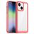 Mobigear Crystal iPhone 14 Hülle Hardcase Backcover - Transparent / Rot