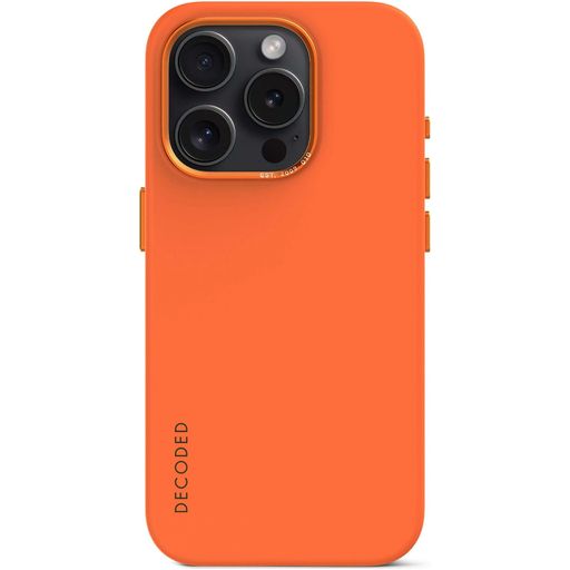 Decoded iPhone 15 Pro Silikon Hülle Backcover - Apricot Crush