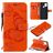 Mobigear Butterfly Samsung Galaxy A21s Hülle Klapphülle Geldbörse - Orange