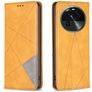 Mobigear Rhombus Slim OPPO Find X6 Hülle Klapphülle - Cognac