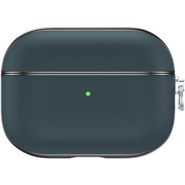 Valenta Snap Apple AirPods Pro 1 Hülle Echtes Leder - Blau