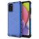 Mobigear Honeycomb Samsung Galaxy A03s Hülle Hardcase Backcover Stoßfest - Blau