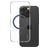 CARE by PanzerGlass Urban Combat iPhone 16 Pro MagSafe Hardcase Backcover - Transparent / Blau