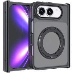 Mobigear Shockproof iPhone Duo MagSafe Hülle Hardcase Backcover mit Ständer - Schwarz