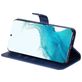 Mobigear Zipper Samsung Galaxy S23 Hülle Klapphülle Geldbörse - Blau