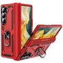 Mobigear Armor Ring Samsung Galaxy Z Fold 6 Hülle Hardcase Backcover Stoßfest mit Ringhalter - Rot