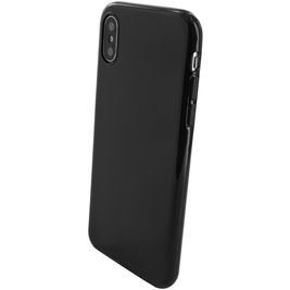Mobiparts Classic iPhone X Hülle Flexibles TPU Backcover - Schwarz