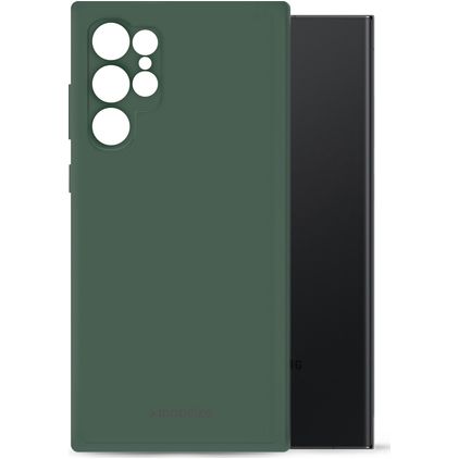 Mobilize Rubber Gelly Samsung Galaxy S24 Ultra Hülle Flexibles TPU Backcover - Matt Green