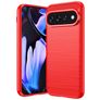 Mobigear Brushed Slim Google Pixel 11 Pro XL Hülle Flexibles TPU Backcover - Rot