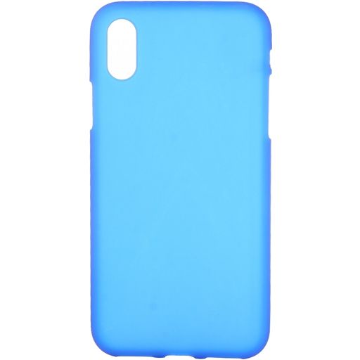 Mobigear Colors iPhone XS Max Hülle Flexibles TPU Backcover - Blau
