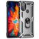 Mobigear Armor Ring Motorola Moto G50 Hülle Hardcase Backcover Stoßfest mit Ringhalter - Silber