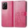 Mobigear Clover POCO X5 Pro Klapphülle Portemonnaie - Magenta