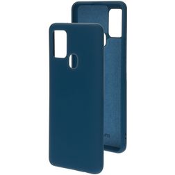Mobiparts Samsung Galaxy A21s Silikon Hülle Backcover - Blueberry Blue
