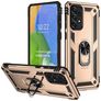 Mobigear Armor Ring Samsung Galaxy A73 Hülle Hardcase Backcover Stoßfest mit Ringhalter - Gold