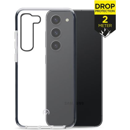Mobilize Shatterproof Samsung Galaxy S23 Plus Hülle Hardcase Backcover Stoßfest - Transparent / Schwarz