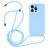 Mobigear Lanyard iPhone 14 Pro Max Silikon Handykette - Babyblau