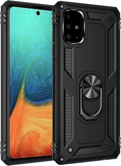 Mobigear Armor Ring Samsung Galaxy A71 Hülle Hardcase Backcover