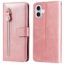 Mobigear Zipper iPhone 17 Hülle Klapphülle Geldbörse - Roségold
