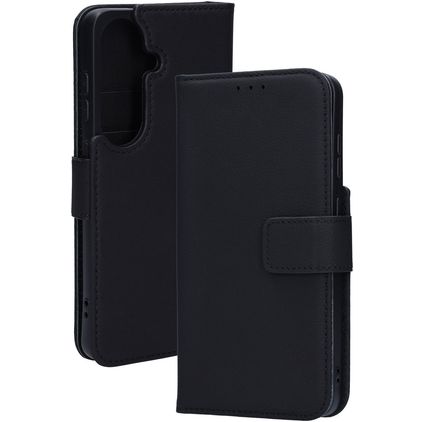 Mobiparts Wallet Samsung Galaxy S26 Hülle Echtes Leder Klapphülle Geldbörse - Schwarz