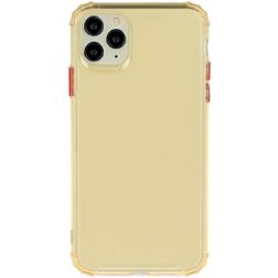 Mobigear Cushion iPhone 12 Pro Max Hülle Flexibles TPU Backcover Stoßfest - Gold