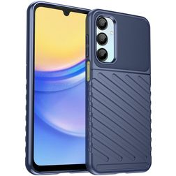 Mobigear Groove Samsung Galaxy A26 Hülle Flexibles TPU Backcover - Blau