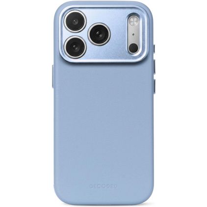 Decoded iPhone 18 Pro MagSafe Echtleder Backcover Shockproof - Sky Blue