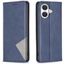 Mobigear Rhombus Slim iPhone 17 Hülle Klapphülle - Blau