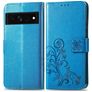 Mobigear Clover Google Pixel 7 Klapphülle Portemonnaie - Blau