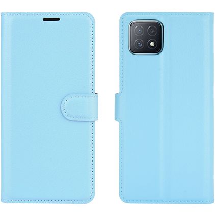 Mobigear Classic OPPO A73 5G Klapphülle Portemonnaie - Blau