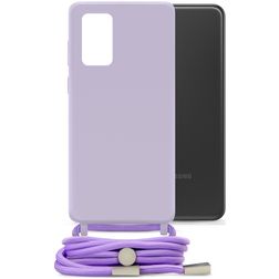 Mobilize Lanyard Gelly Samsung Galaxy A13 4G Flexibles TPU Handykette - Pastel Purple