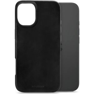 Mobilize Premium iPhone 16 MagSafe Hülle Echtes Leder Backcover - Schwarz