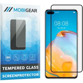 Mobigear Premium Huawei P40 Panzerglas Gehärtetes Glas Displayschutz - Hüllenfreundlich - Schwarz