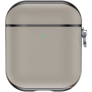 Valenta Snap Apple AirPods 1 Hülle Echtes Leder - Grau