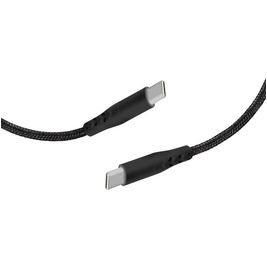 Mobiparts Braided USB-C auf USB-C Kabel 1 Meter - Schwarz