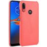 Mobigear Croco Motorola Moto E6 Plus Hülle Backcover - Rot