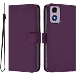 Mobigear Urban Wallet Motorola Moto E14 Hülle Klapphülle Geldbörse - Lila