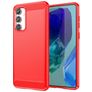 Mobigear Brushed Slim Samsung Galaxy M55 TPU (flexibel) Backcover - Rot
