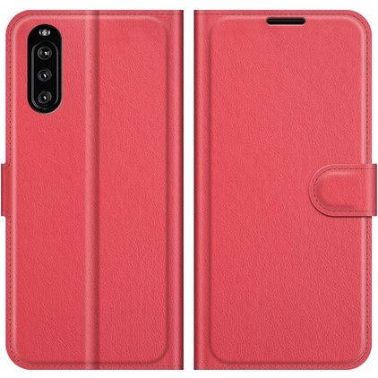 Mobigear Classic Sony Xperia 10 III Klapphülle Portemonnaie - Rot