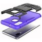 Mobigear Tire Samsung Galaxy A40 Hülle Hardcase Backcover Stoßfest mit Ständer - Schwarz / Lila