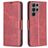 Mobigear Excellent Samsung Galaxy S24 Ultra Hülle Klapphülle Geldbörse - Rot