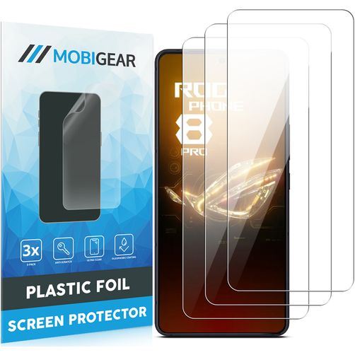 Mobigear ASUS ROG Phone 8 Pro Displayschutz Schutzfolie - Hüllenfreundlich (3er Pack)