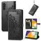 Mobigear Mandala Samsung Galaxy A13 5G Hülle Klapphülle Geldbörse - Schwarz