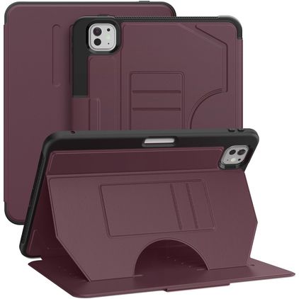 Mobigear Magnetic Folio iPad Pro 11 Zoll (2024) Hülle Klapphülle + Stifthalter - Lila